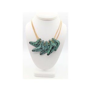 Charming Charlie Verdigris Patina Necklace Tribal